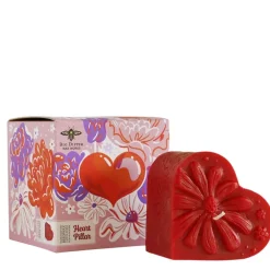 Red Beeswax Heart Candle