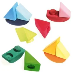 Rolling Boats Wooden Blocks
