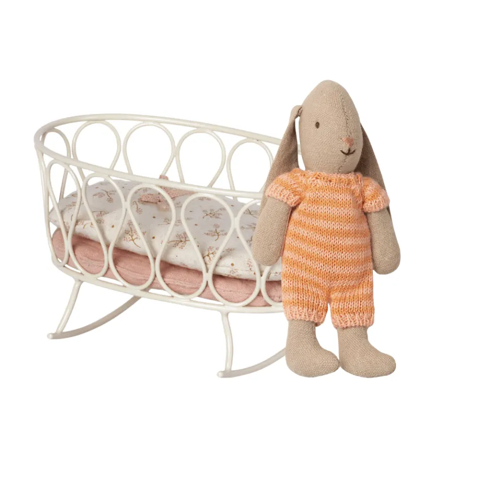 Rose Cradle with Sleeping Bag and Bunny