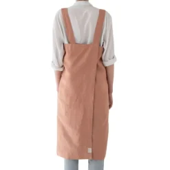 Rose Linen Pinafore Apron (Child and Adult Sizes)