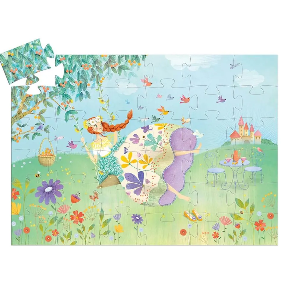Silhouette Princess of Spring Jigsaw Puzzle