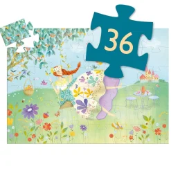 Silhouette Princess of Spring Jigsaw Puzzle