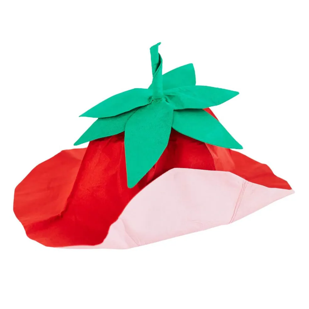 Silk Strawberry Hat
