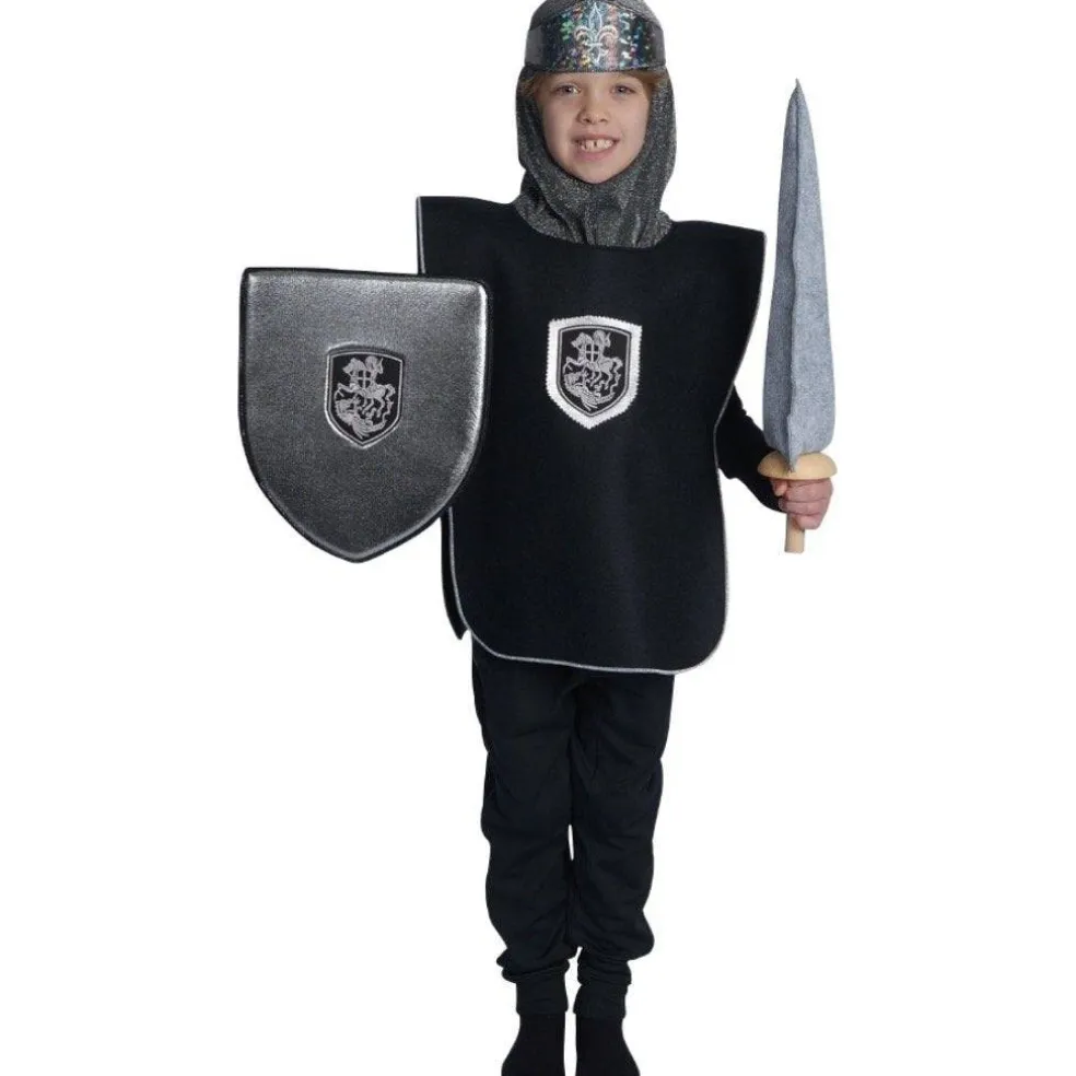 Silver Knight Tabard & Crown Set