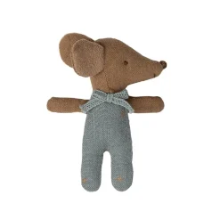 Sleepy Wakey Baby Mouse in a Matchbox - Blue
