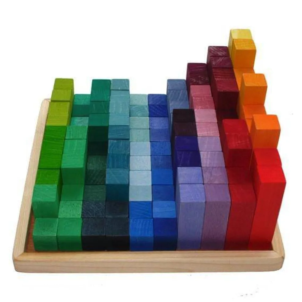 Stepped Pyramid Wooden Math Blocks
