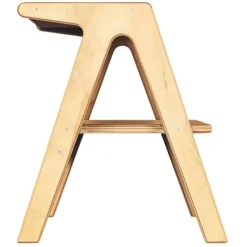Two-Step Wooden Step Stool - Natural