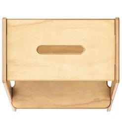 Two-Step Wooden Step Stool - Natural