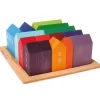 Village Building Blocks Set