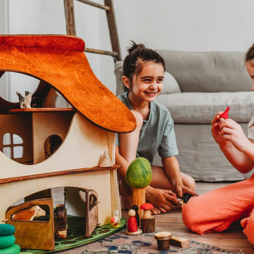 Waldorf Wooden Dollhouse by Twig Studio