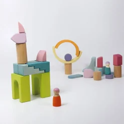 Wooden Building World Cloud Play Set