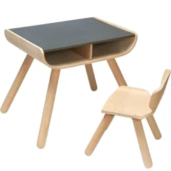 Wooden Chalkboard Table and Chair