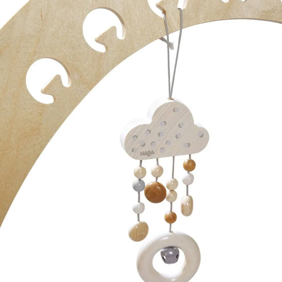 Wooden Dangling Figure Dots with Bell