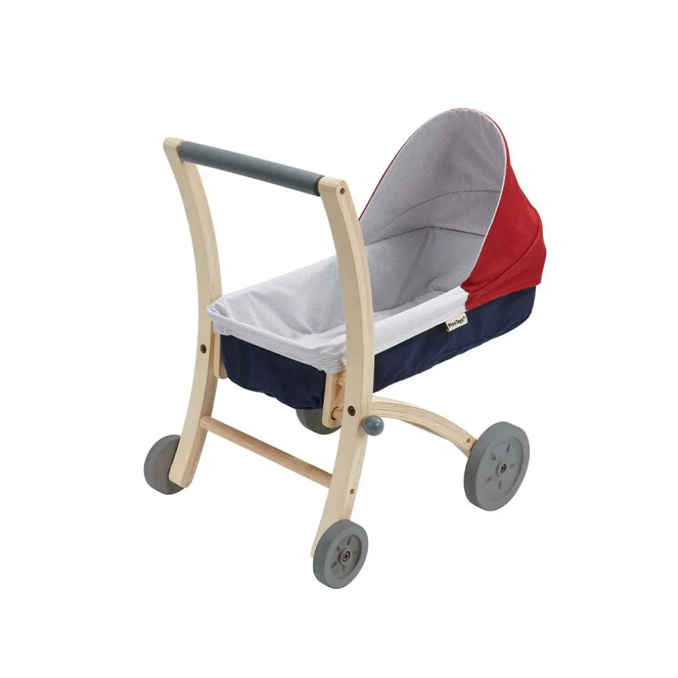Wooden Doll Stroller