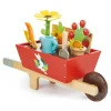 Wooden Garden Wheelbarrow Set