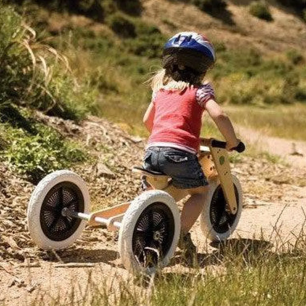 Wooden 3-in-1 Balance Bike / Trike