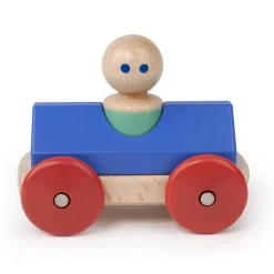 Wooden Magnetic Racer - Blue