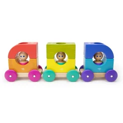 Wooden Magnetic Rainbow Tram