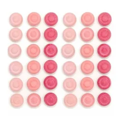 Wooden Mandala Set, Pink Flowers