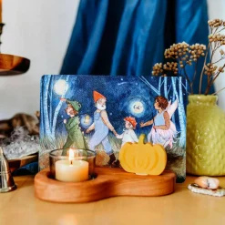 Wooden Nature Table Artwork and Candle Holder