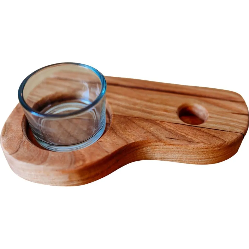 Wooden Nature Table Artwork and Candle Holder