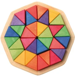 Wooden Octagon Puzzle Blocks