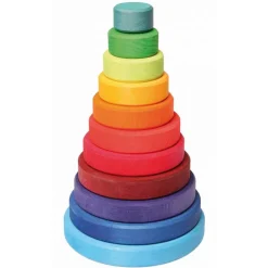 Wooden Rainbow Stacking Tower