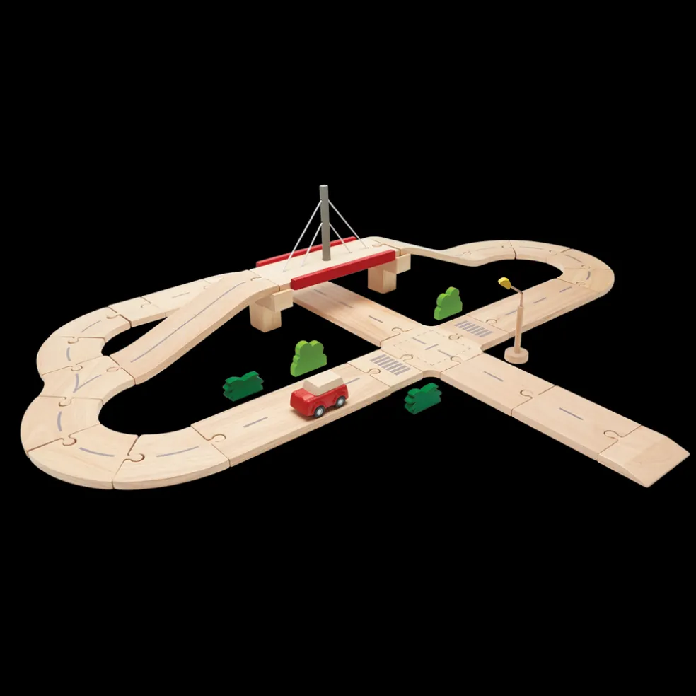 Wooden Road System Play Set