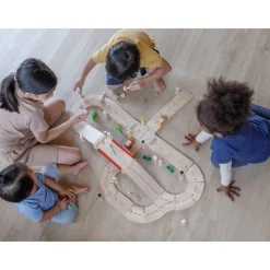 Wooden Road System Play Set