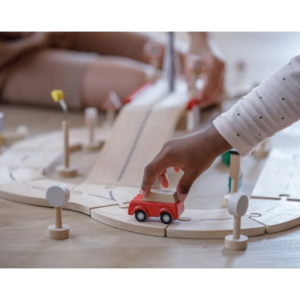 Wooden Road System Play Set