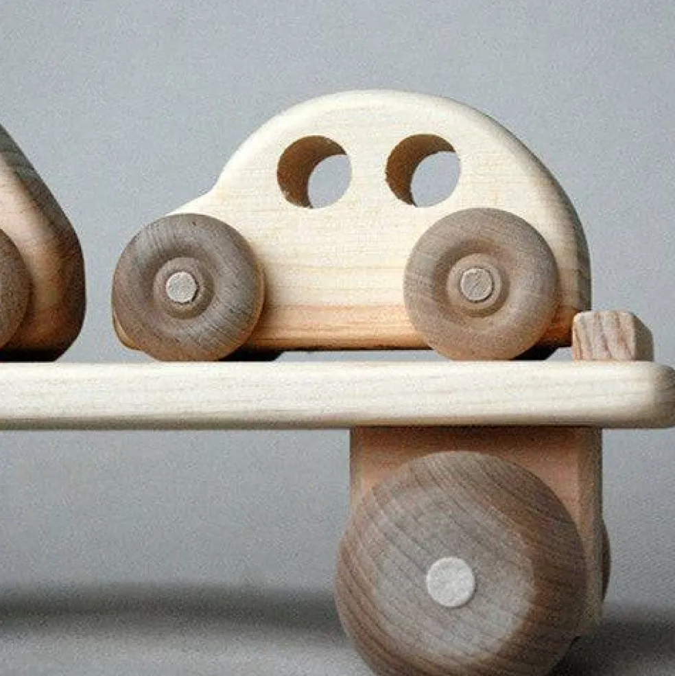Wooden Toy Car Carrier Truck