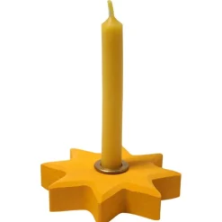 Yellow Star Candle Holder
